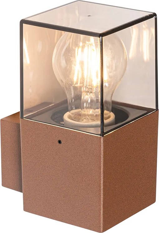 Industrialna lampa ścienna zewnętrzna rdzawo-brązowa IP44 - Denmark