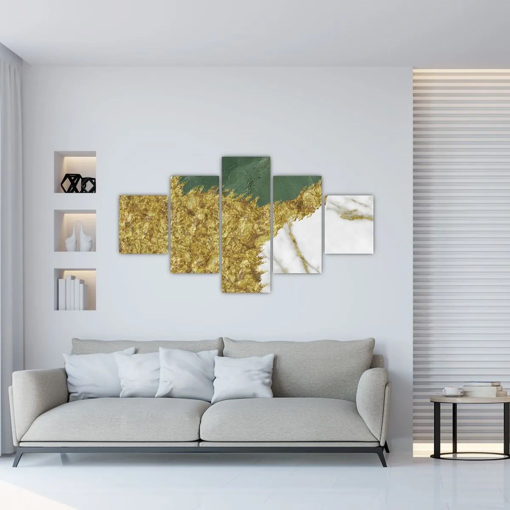 Obraz - Zielony marmur N⁰2 (125x70 cm)