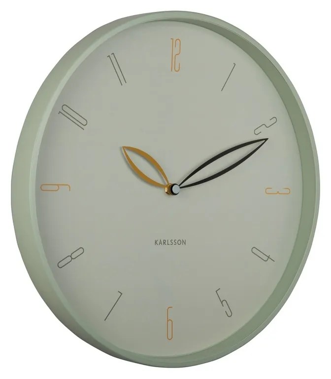 Zegar ścienny Karlsson 6012GR zielony, średnica 40 cm