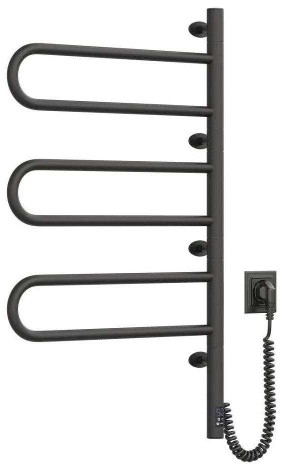 Elektryczny suszarka na ręczniki FOUETTE 185W/230V 81,8 cm IP44 czarna