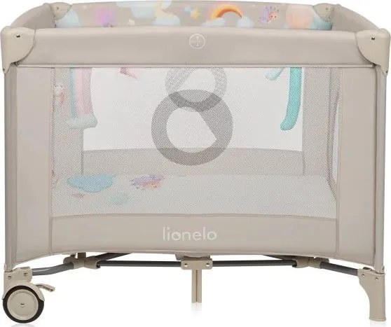 Lionelo - Kojec do zabawy MILLE PLUS szaro-beżowy