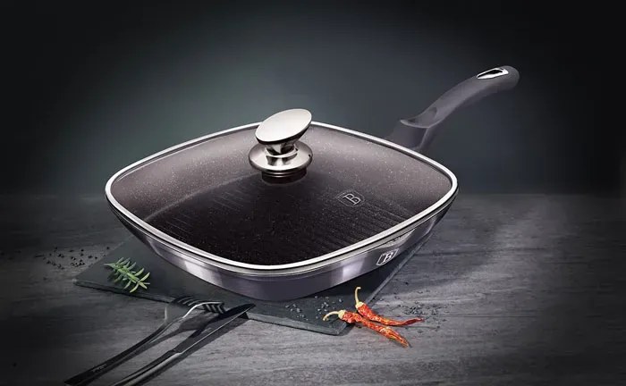 Grillowa patelnia z pokrywą na indukcję M7-C63