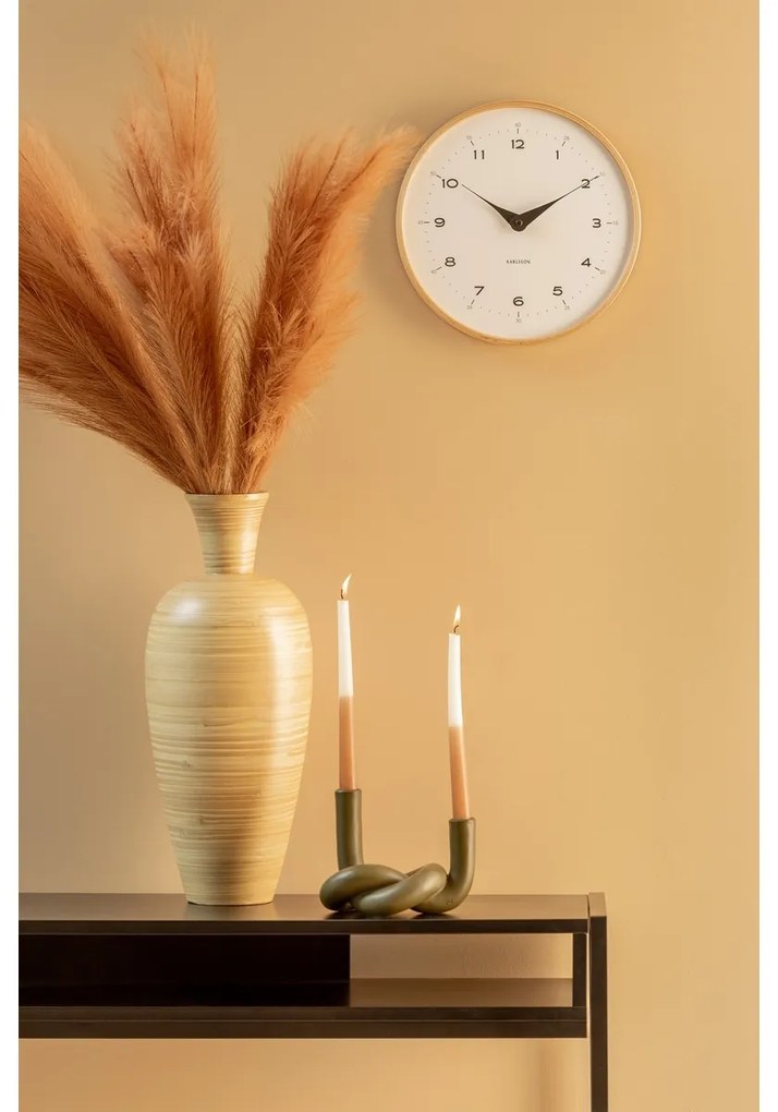 Zegar ścienny Karlsson 5995WH biały, śr. 30 cm