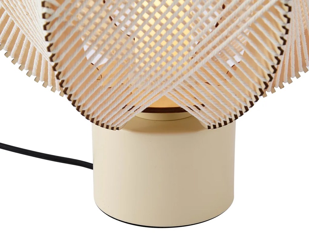 Lampa stołowa Japandi beżowa 32 cm - Gertie