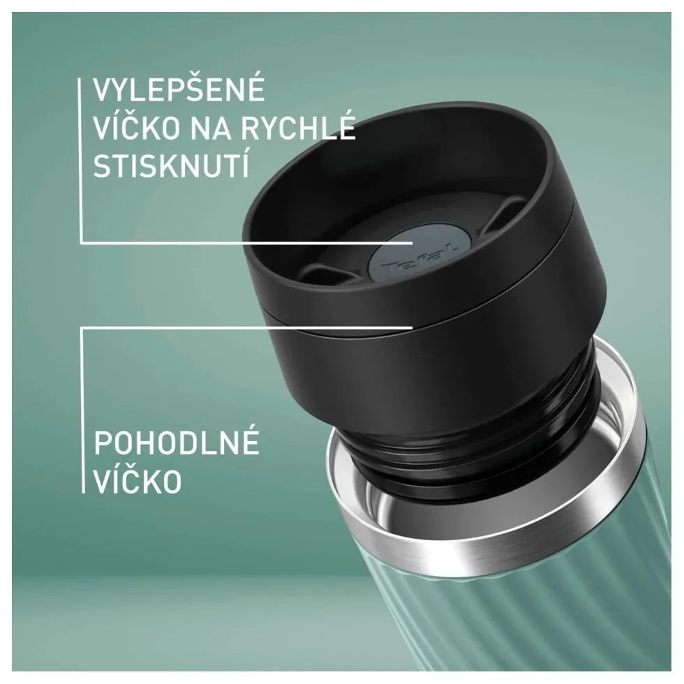 Jasnozielony kubek podróżny 360 ml – Tefal