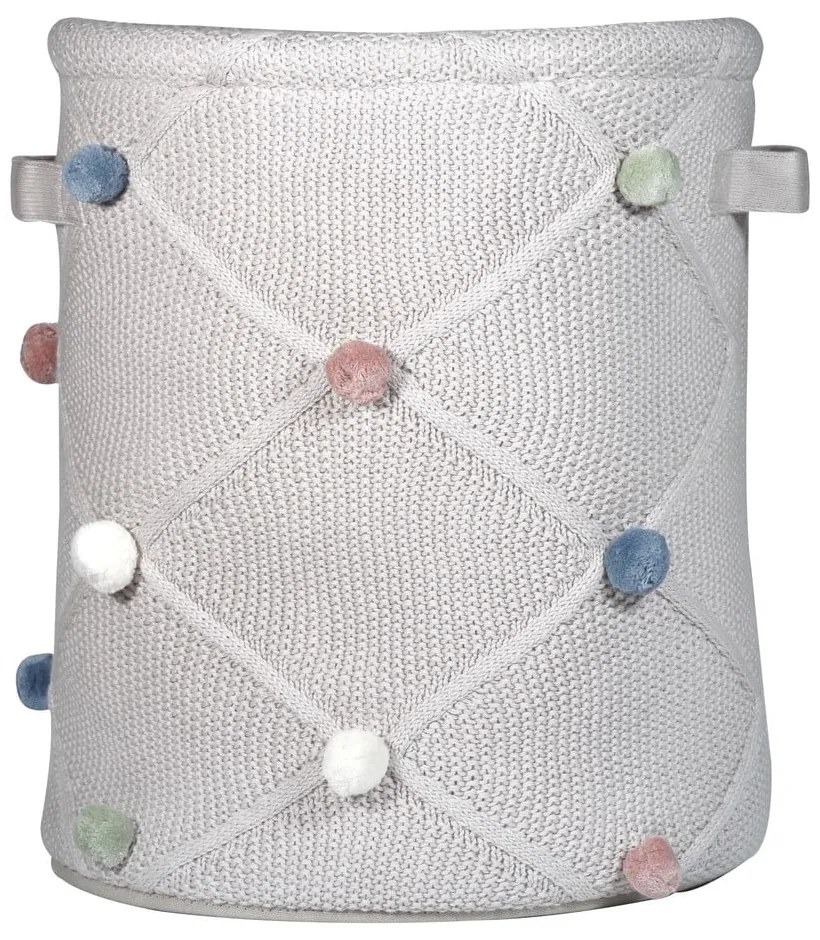 Jasnobrązowy tekstylny dziecięcy kosz na zabawki ø 30x35 cm Taupe – Kindsgut