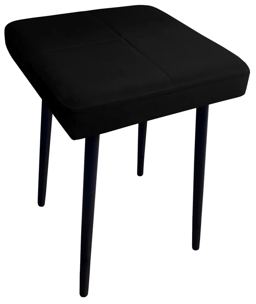 Taboret MAX MG19 czarny podstawa czarna