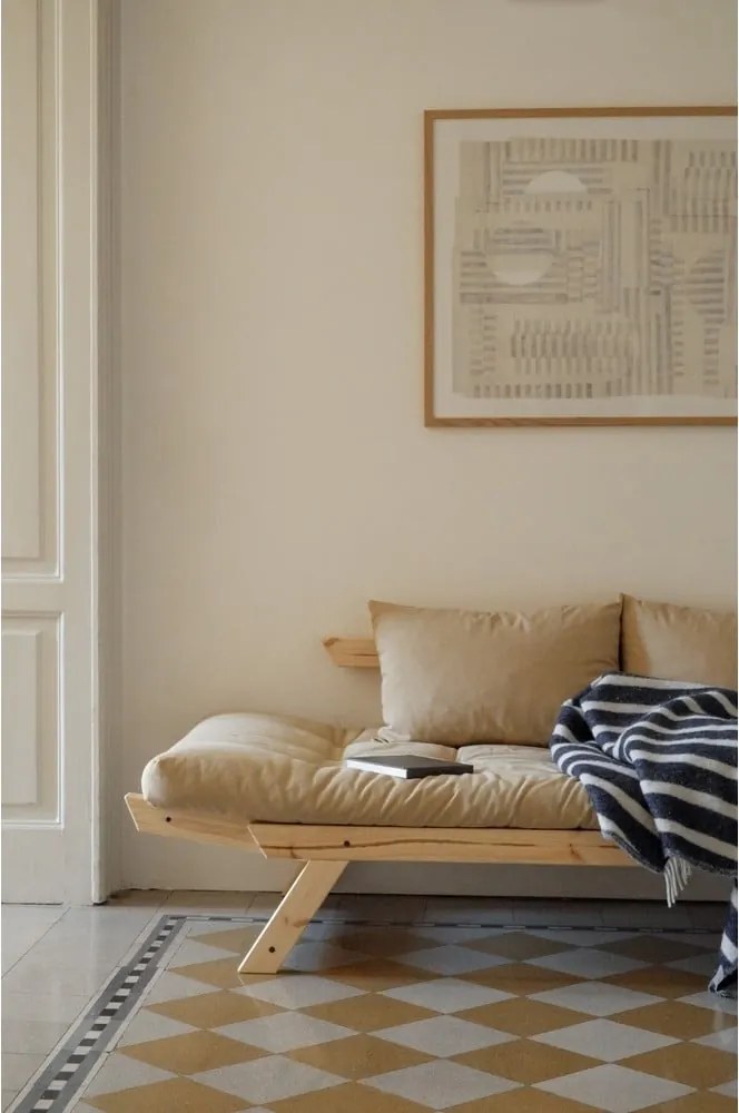 Sofa rozkładana Karup Design Bebop Natural Clear/Linen Beige