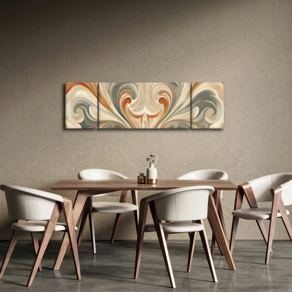 Obraz - Wiry w ziemistych barwach (170x50 cm)