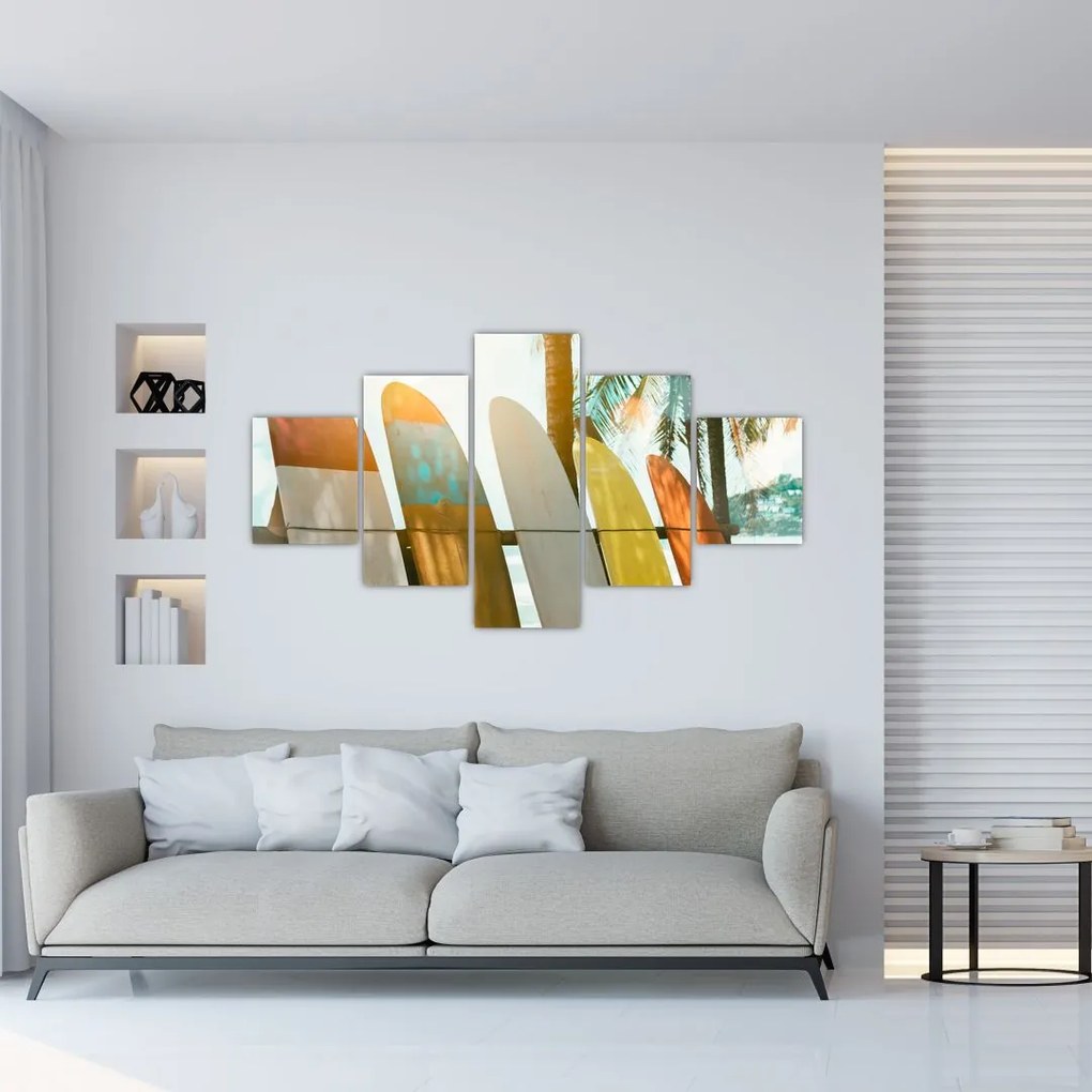 Obraz - Deski surfingowe (125x70 cm)