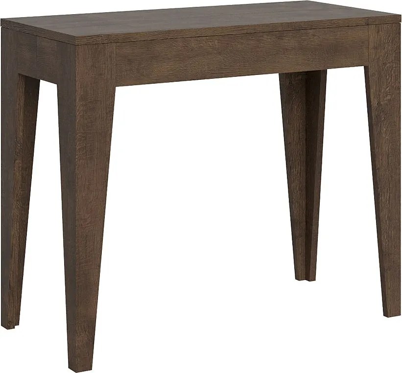 Konsola rozkładana 90x42/198 cm Isotta Small Orzech