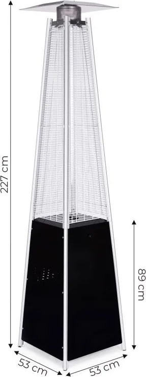 Parasol gazowy - ogrzewacz na taras i patio BFH-A-PC
