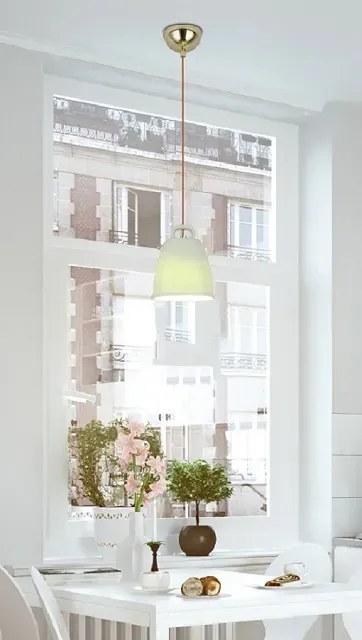 Zielona wisząca lampa dzwonek F9-P20