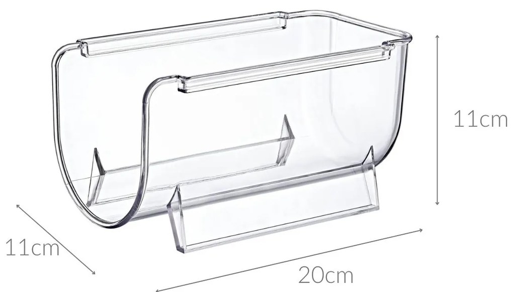 Organizer na butelki do lodówki, 20 x 11 x 11 cm