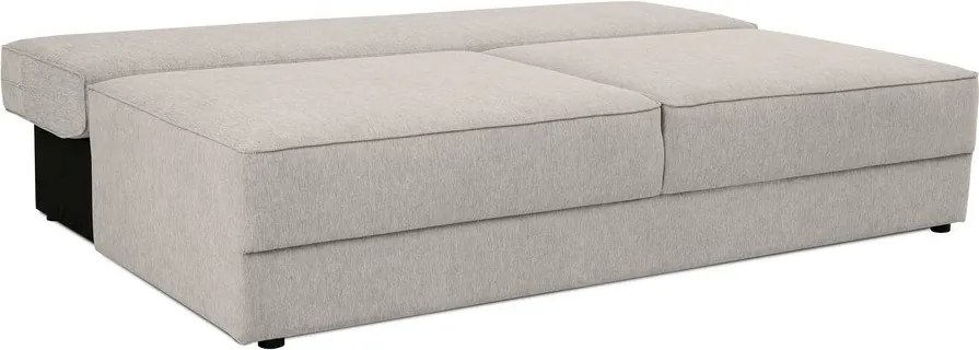 Beżowa rozkładana sofa ze schowkiem 202 cm Dora – Scandic