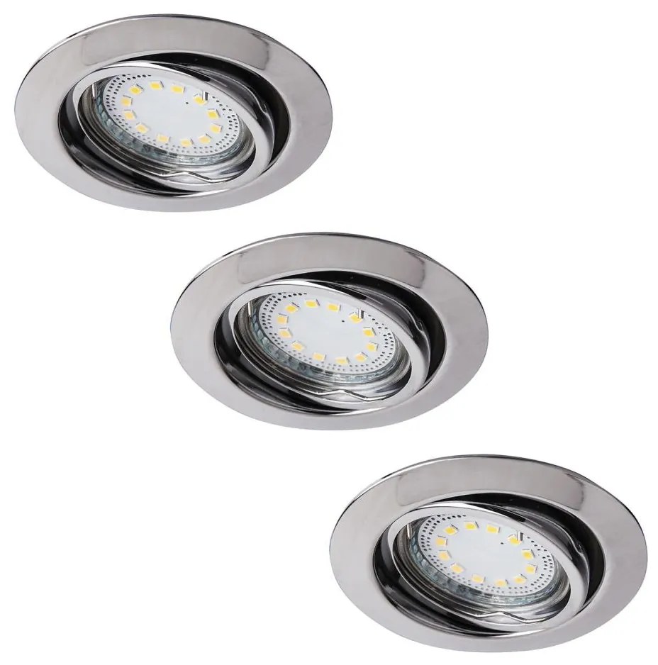 Rabalux 1050 - ZESTAW 3xLED Oprawa wpuszczana LITE 3xGU10-LED/3W/230V