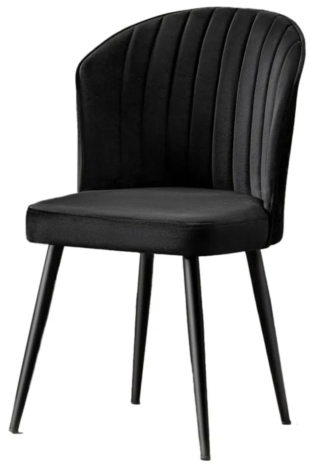 Zestaw krzeseł do jadalni Rubi Black and Black, 2 szt.