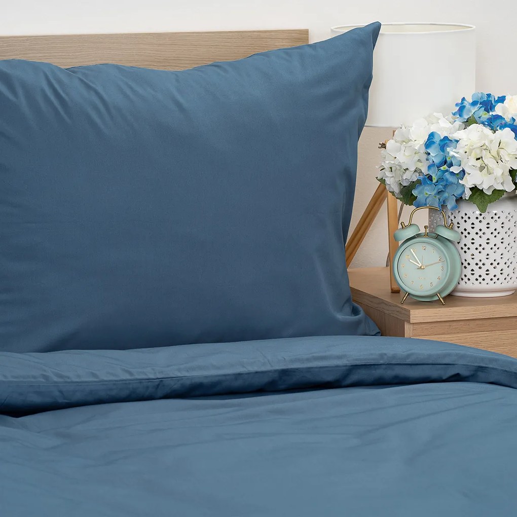 4Home Satynowa pościel Sea Blue, 140 x 220 cm, 70x 90 cm, 140 x 220 cm, 70 x 90 cm
