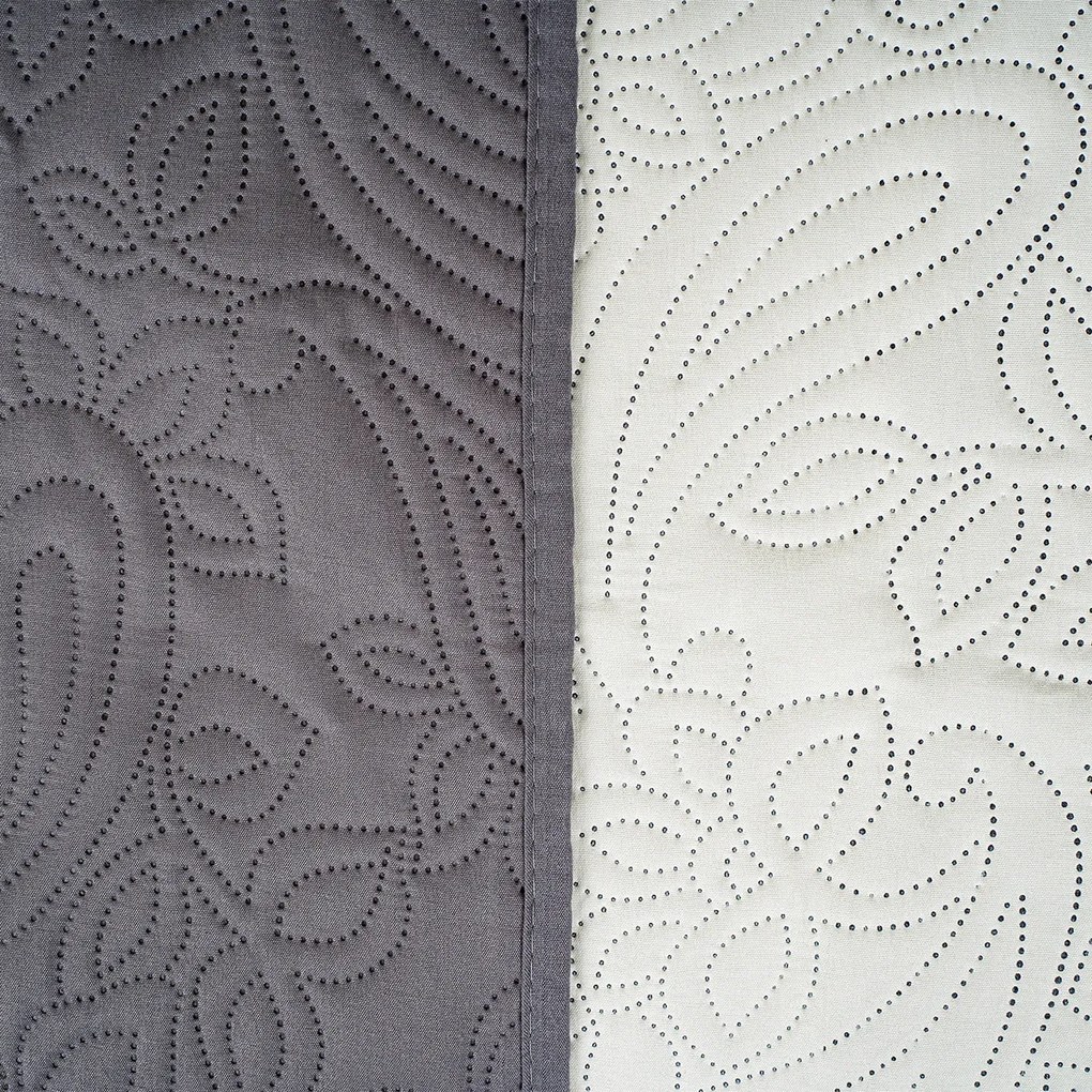 4Home Narzuta na łóżko Doubleface szary/biały, 220 x 240 cm