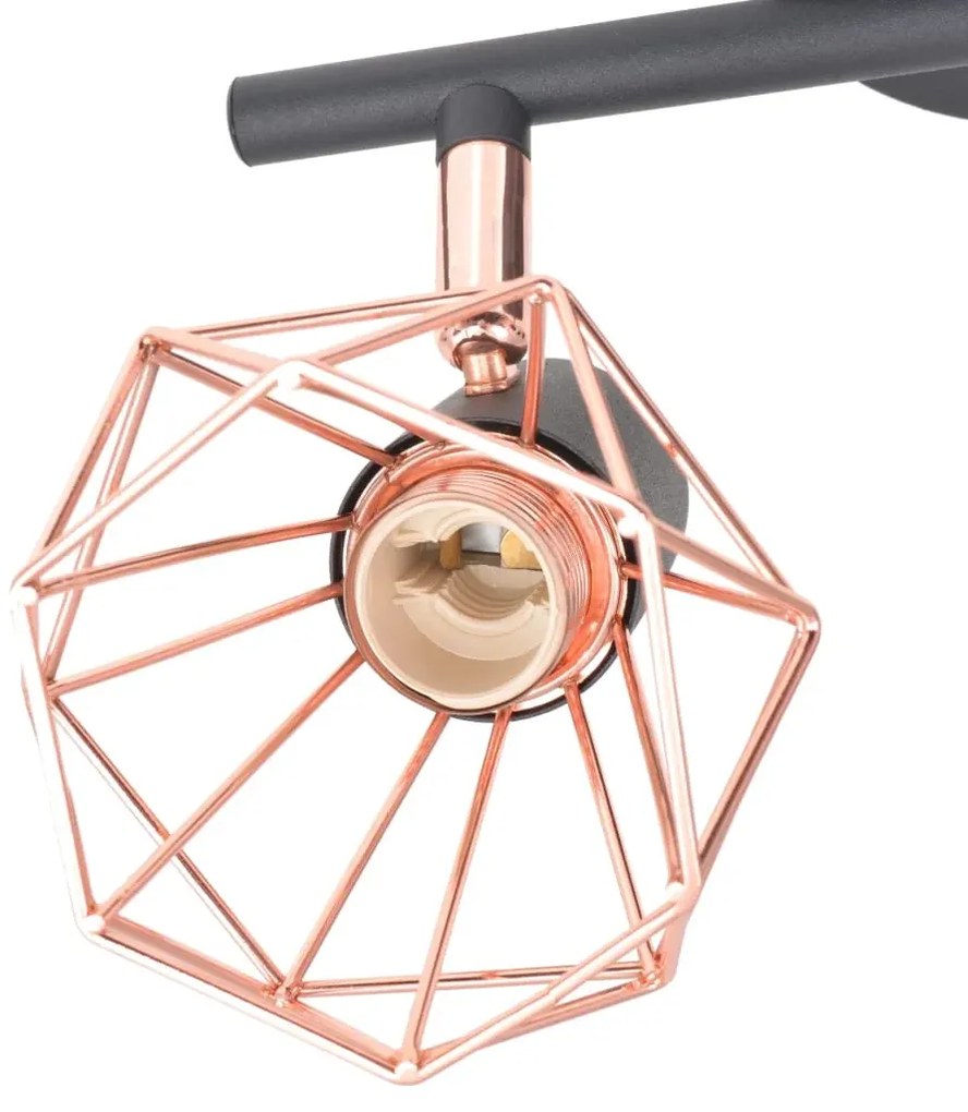 Czarno miedziana lampa sufitowa loft - EX28 H6-B75