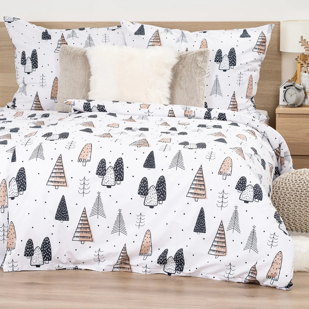 4Home Pościel bawełniana Frugal Winterland, 140 x 200 cm, 70 x 90 cm