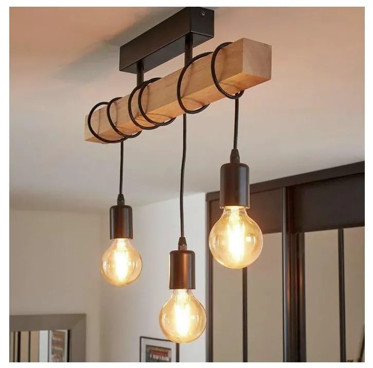 Eglo 55247 - LED Przysufitowy żyrandol TOWNSHEND 3xE27/60W/230V