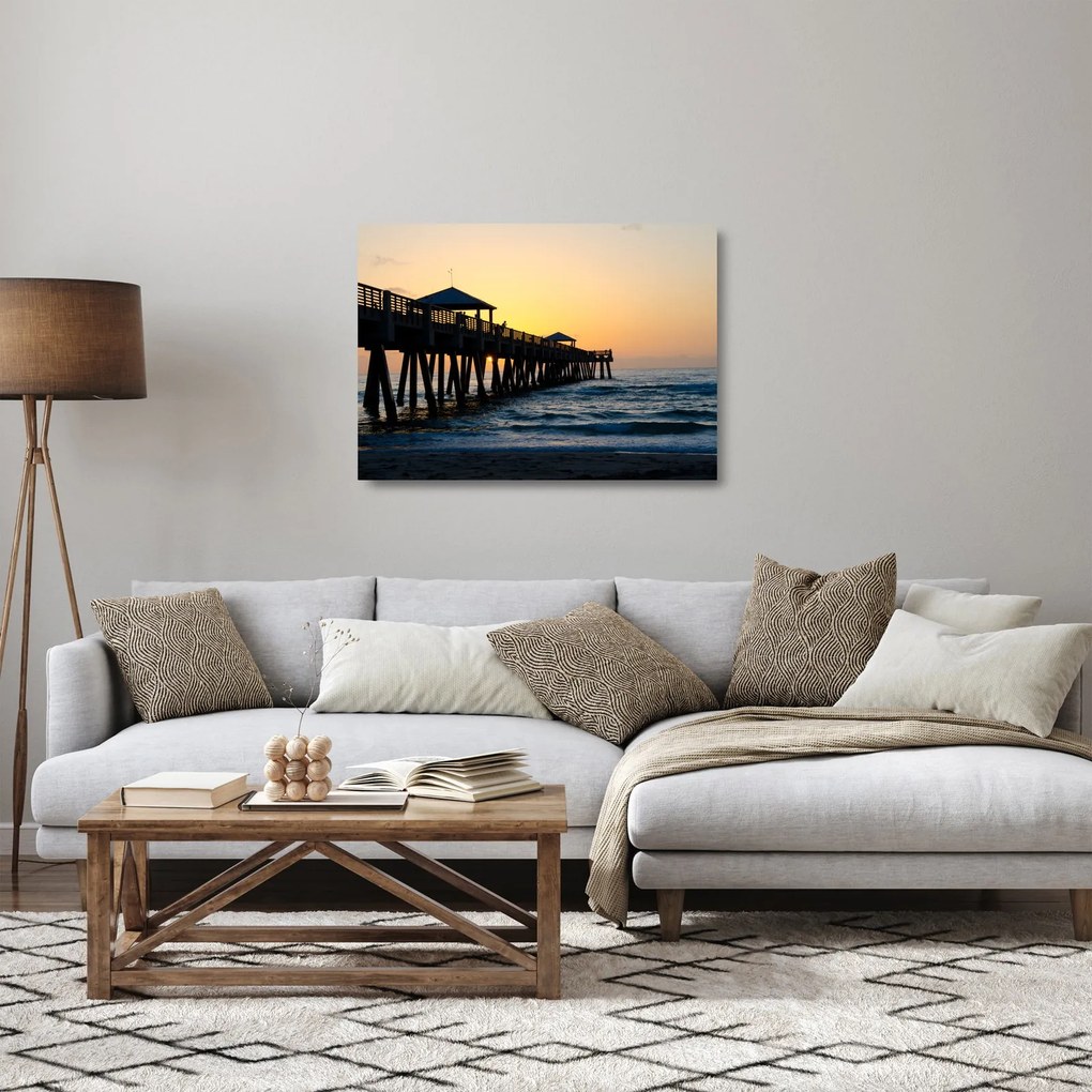 Obraz na szkle - na plaży (70x50 cm)