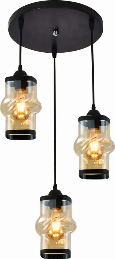 Nieregularna lampa wisząca w stylu glamour - F9-A59