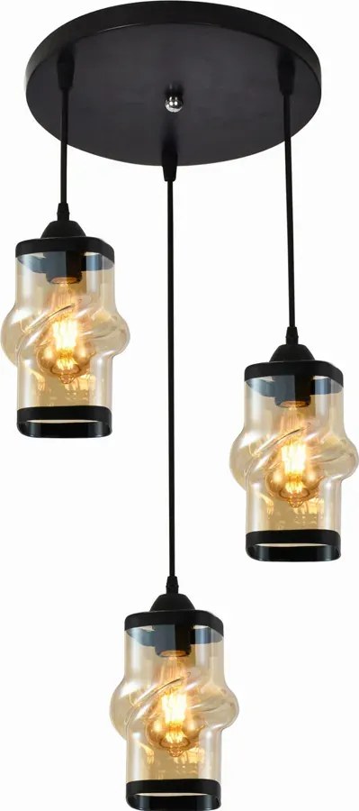 Nieregularna lampa wisząca w stylu glamour - M034 - Antlia