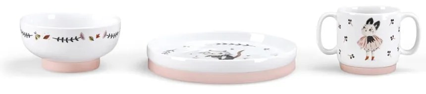 Porcelanowy zestaw naczyń dla dzieci 3 szt. Après la Pluie – Moulin Roty