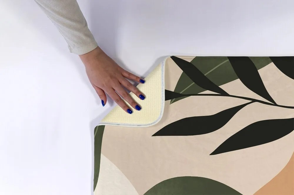 Dywanik antypoślizgowy do łazienki Dywanik antypoślizgowy do łazienki Tropikalna abstrakcja