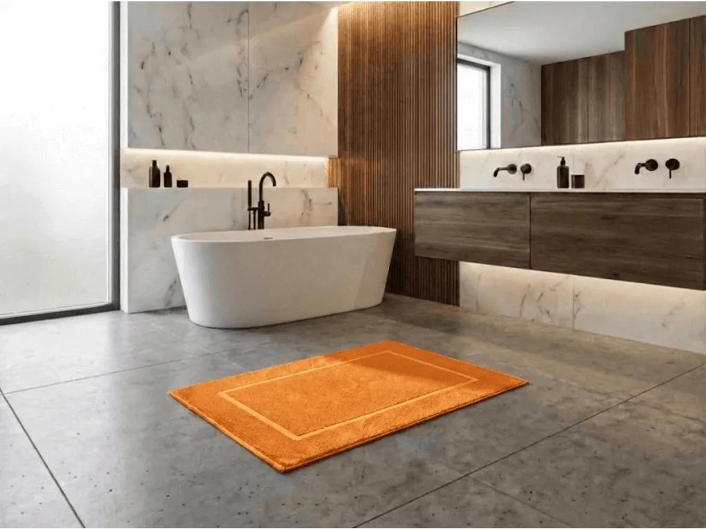 Mata łazienkowa Comfort pomarańczowa 750g/m2