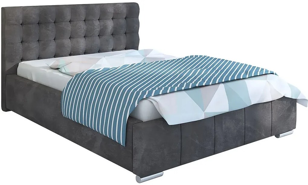 Pikowane łóżko z pojemnikiem 90x200 K0-D50