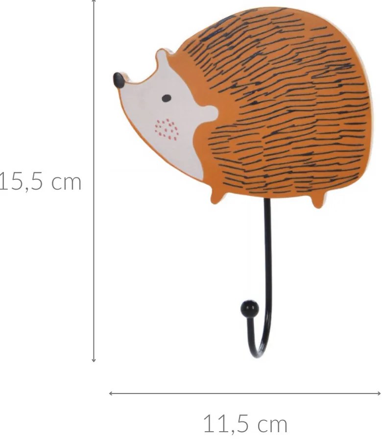 Wieszak na ubrania dla dzieci FOREST ANIMALS, 1 haczyk