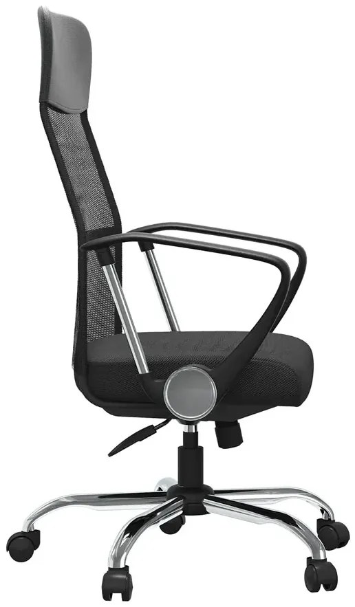 Obrotowy czarny biurowy fotel do komputera B1-B11