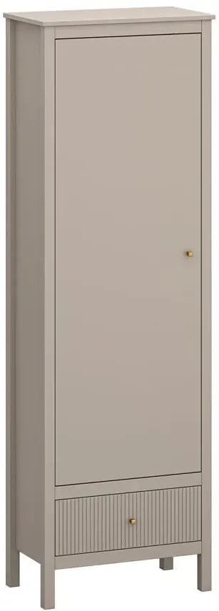 Nowoczesny regał zamykany w kolorze taupe - Envilo 7X