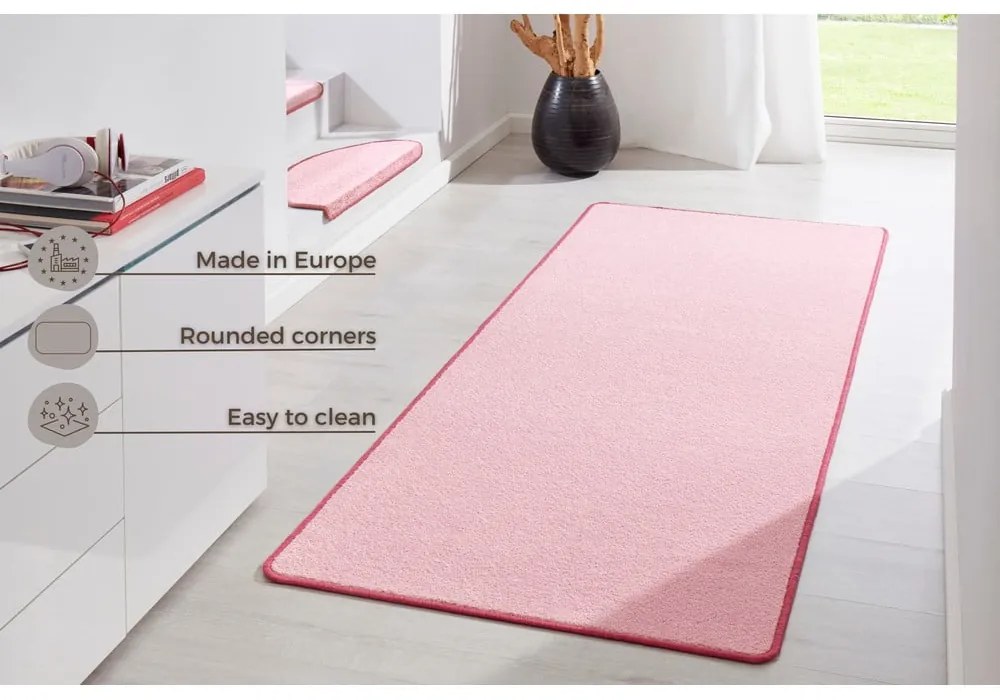 Jasnoróżowy chodnik 80x200 cm Fancy – Hanse Home