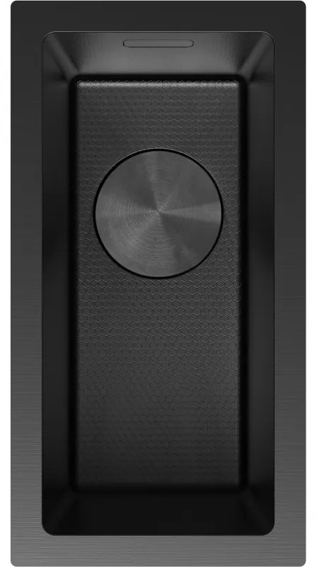 Mexen Trixo zlewozmywak stalowy 1-komorowy 230 x 440 mm, czarny HC - 6411221000-70HC