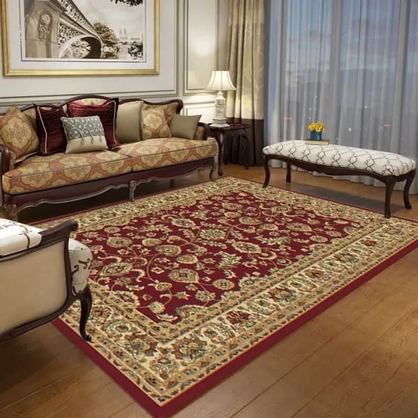 Dywan klasyczny Venezia Orient czerwono-kremowy 160 cm x 230 cm