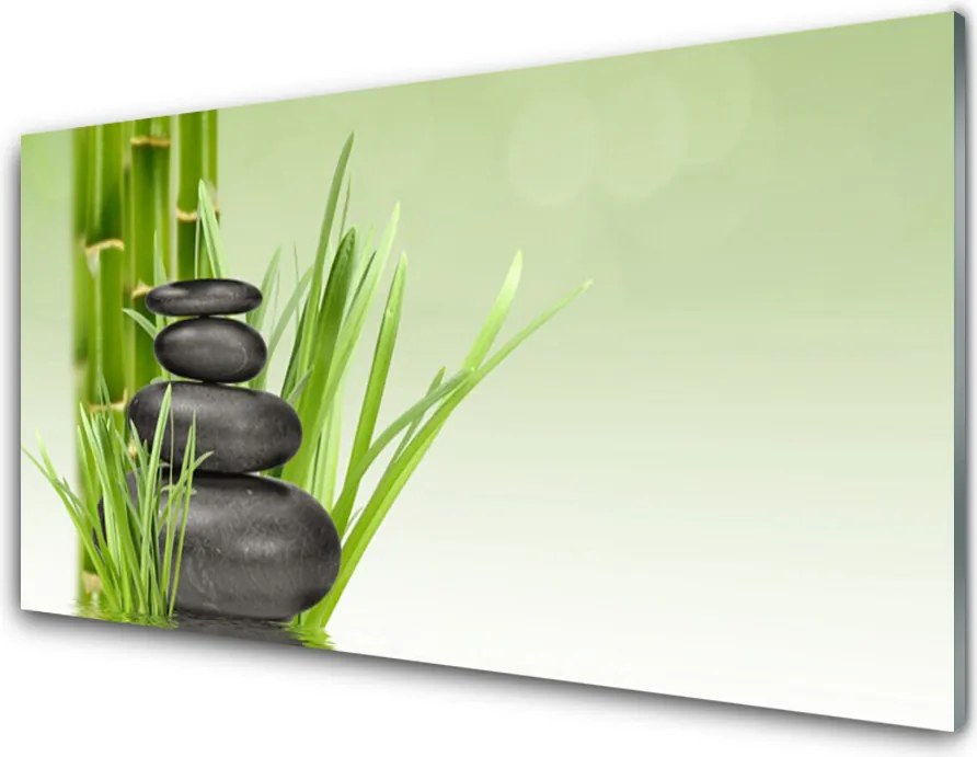 Panel Szklany Świeżość Zielonego Bambusa