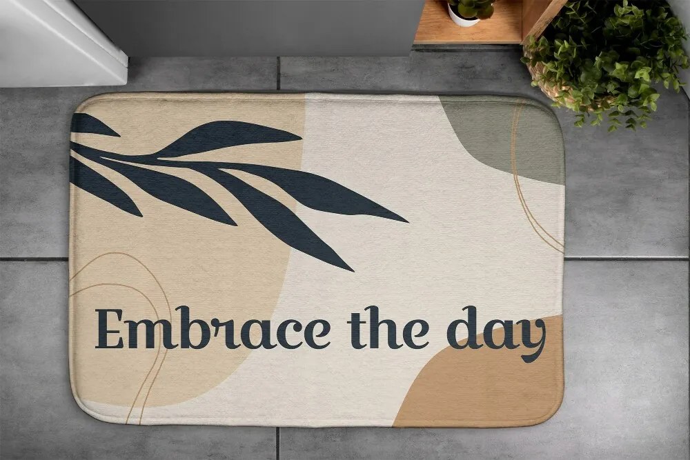 Antypoślizgowy dywanik łazienkowy Antypoślizgowy dywanik łazienkowy Roślina Liść