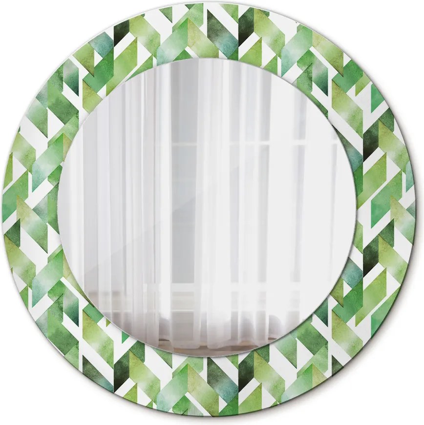 Lustro dekoracyjne okrągłe Jodełka