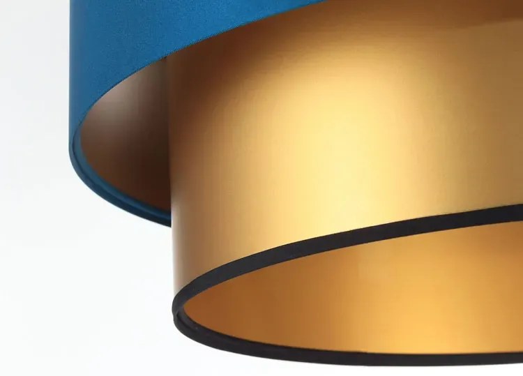 Złoto-granatowa lampa wisząca w stylu glamour - S416 L8-H58