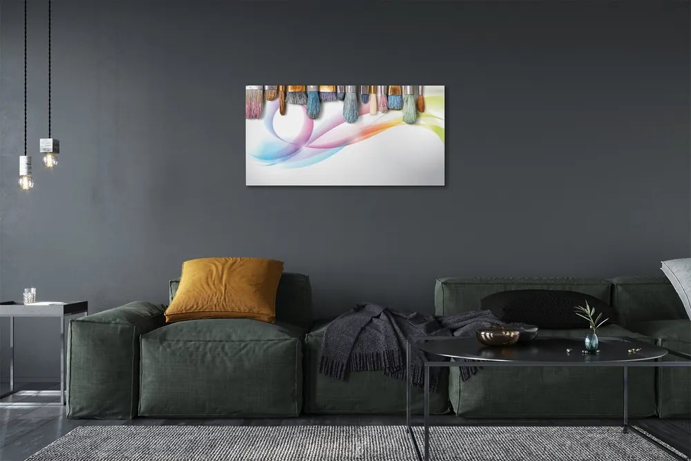 Duży obraz na płótnie Pędzle i Mazy na Obrazie