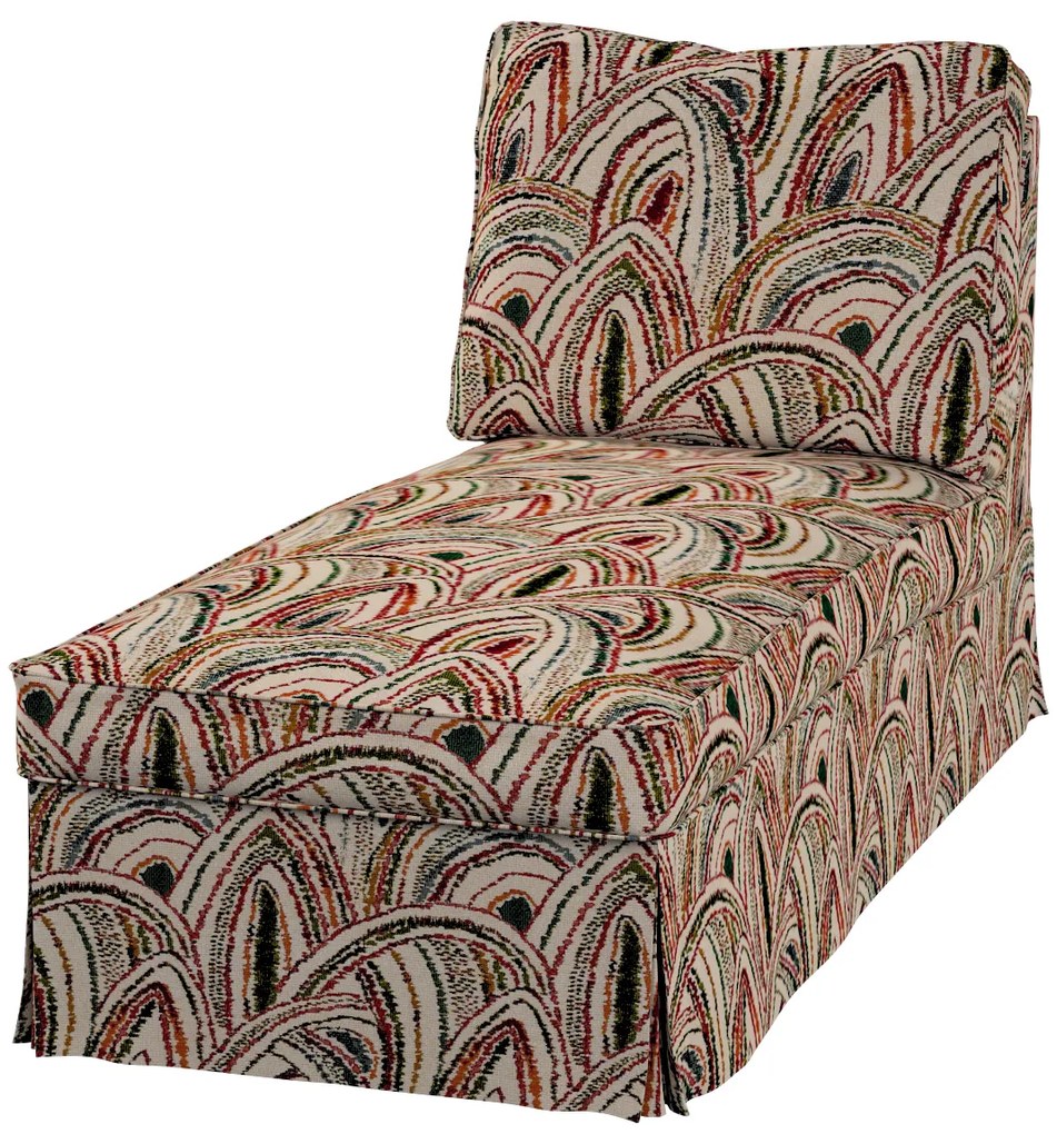 Pokrowiec na szezlong/ leżankę Ektorp wolnostojący prosty tył