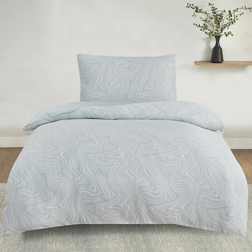 Pościel żakardowa Colorado zielony, 140 x 200 cm, 70 x 90 cm