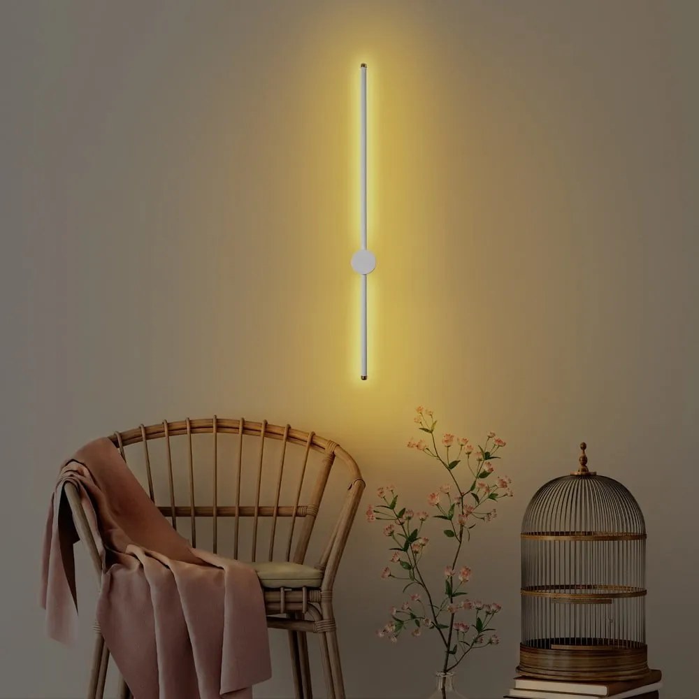 Biały kinkiet LED ø 7 cm Sword – Opviq lights