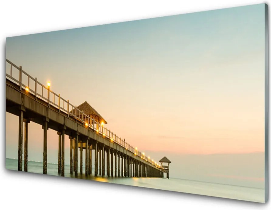 Szkło Dekoracyjne do Kuchni Most Wiszący Nad Zatoką