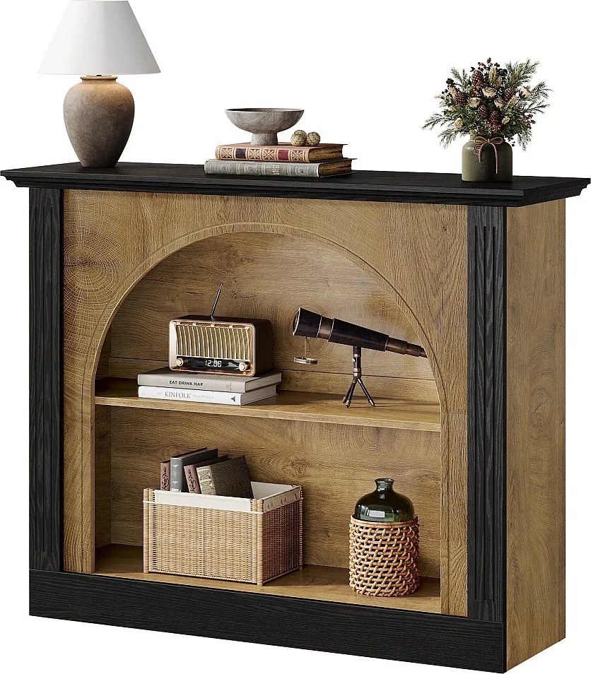 3-poziomowy stolik konsolowy, stół wejściowy 110 cm z miejscem do przechowywania do przedpokoju i na korytarz