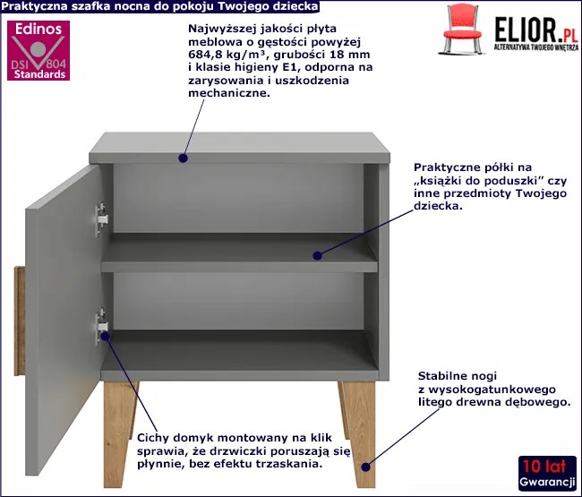Szafka nocna dla dziecka H5-L52